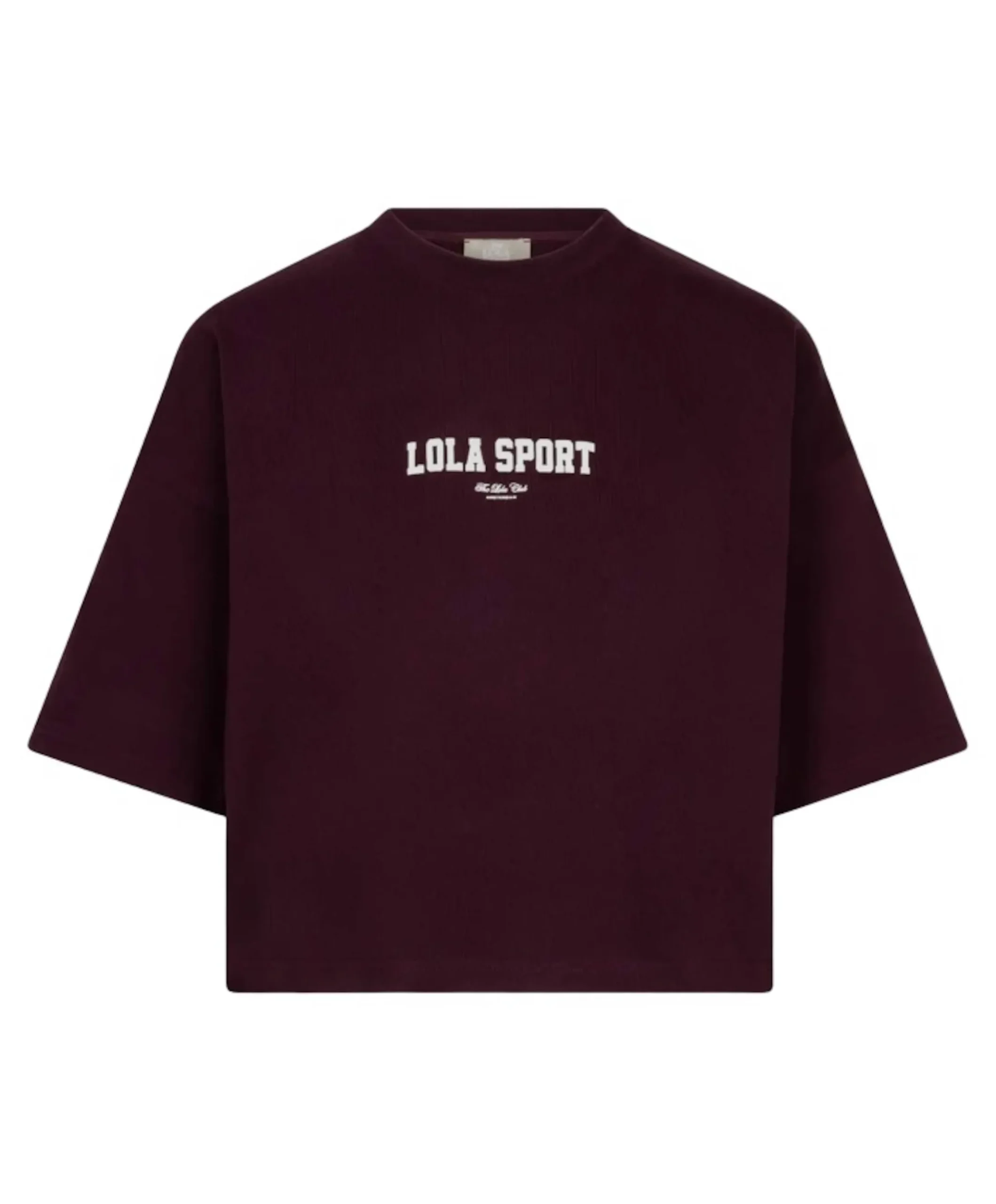 Dames t-shirt bordeaux