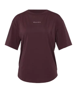 Dames t-shirt bordeaux