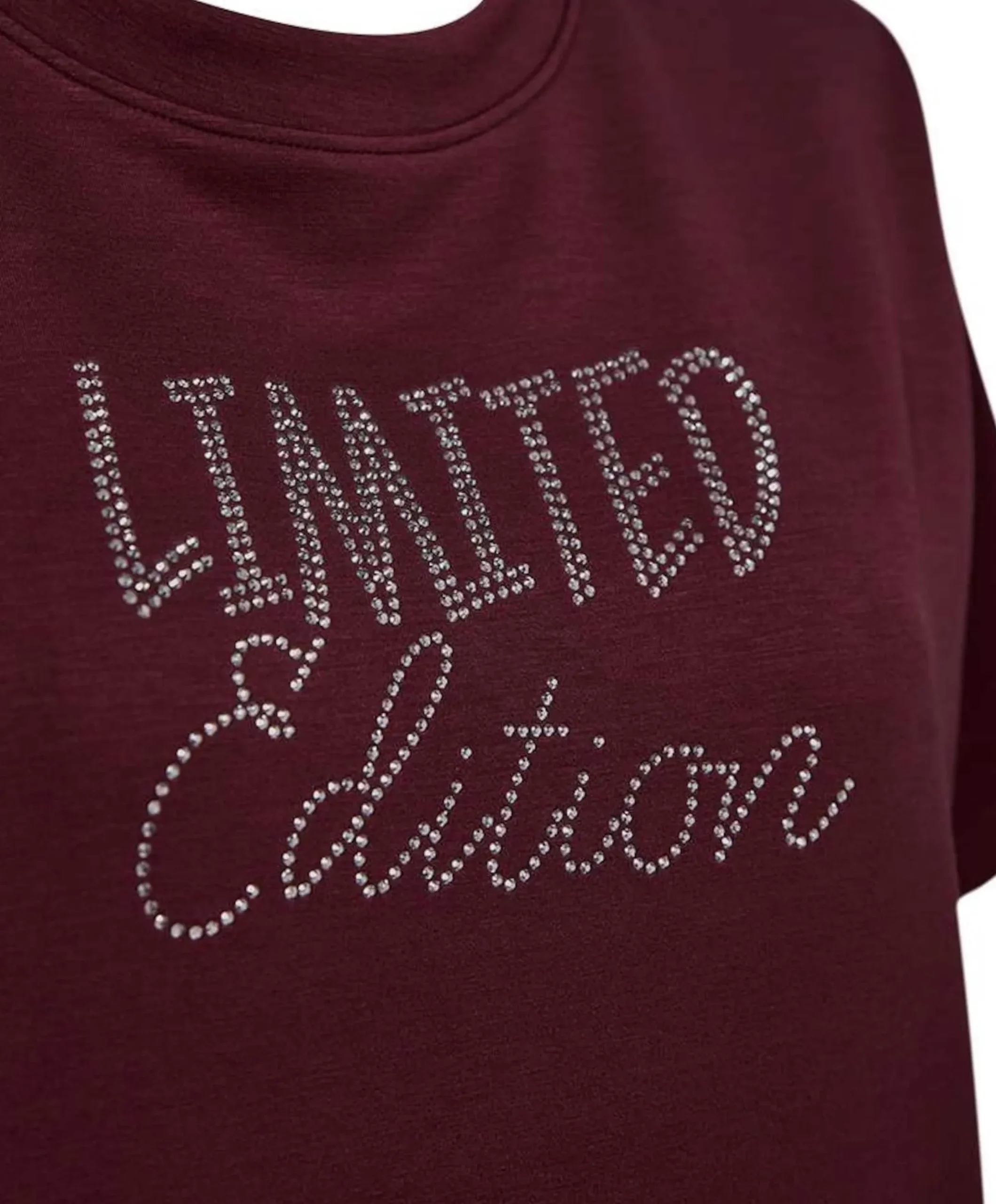 Dames T-shirt bordeaux