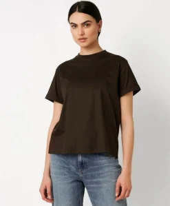 Dames T-shirt bruin