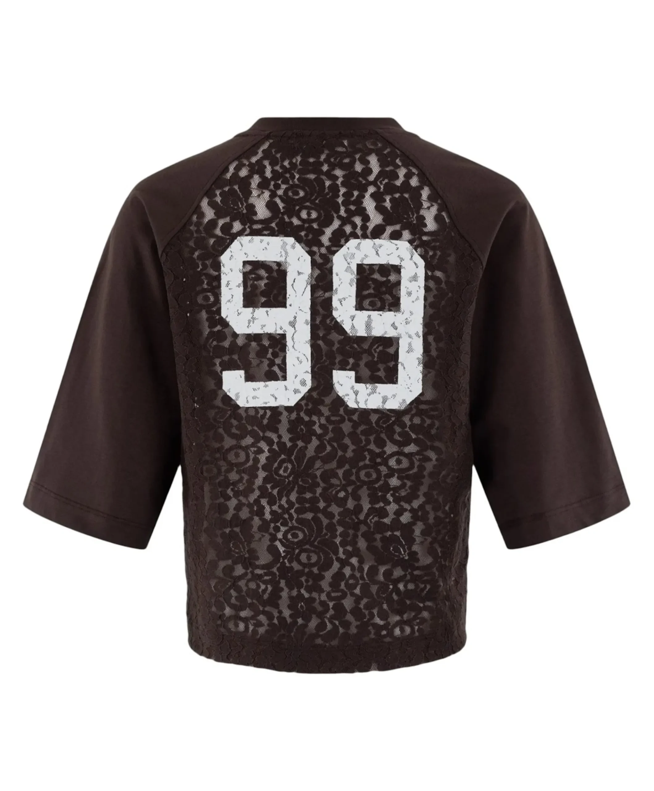 Dames T-shirt bruin