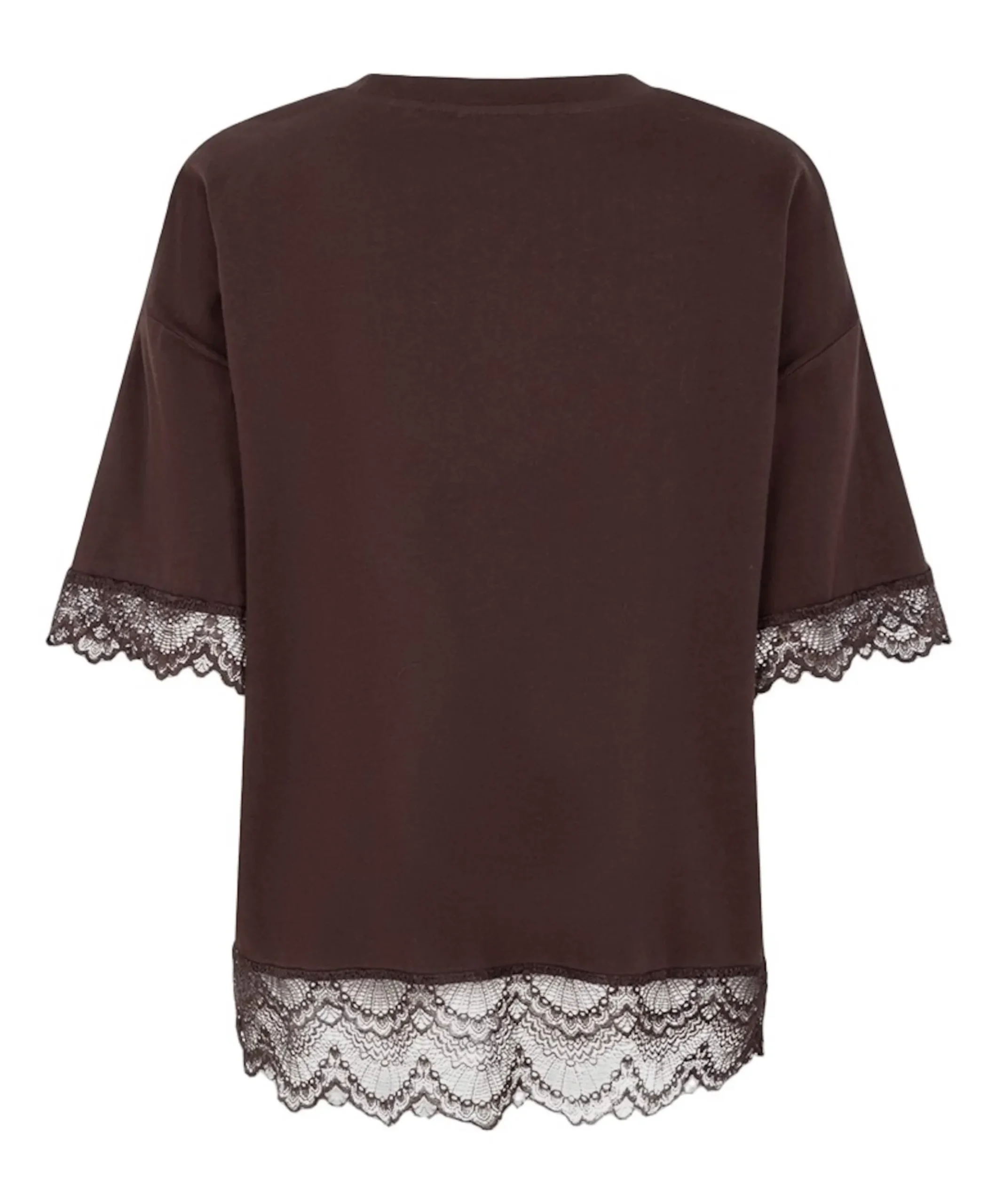 Dames T-shirt bruin