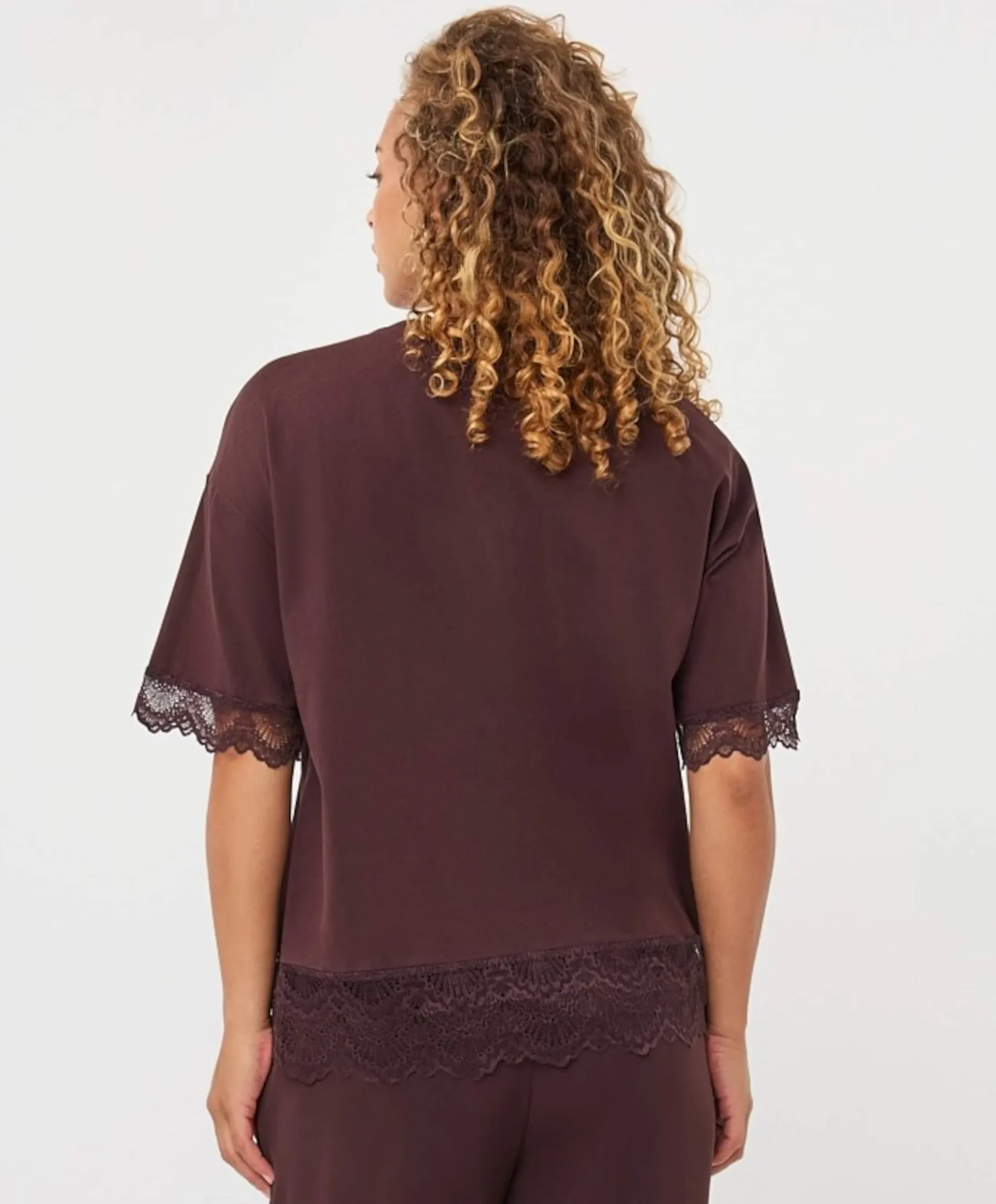 Dames T-shirt bruin