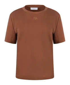 Dames T-shirt bruin