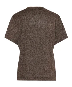Dames T-shirt bruin
