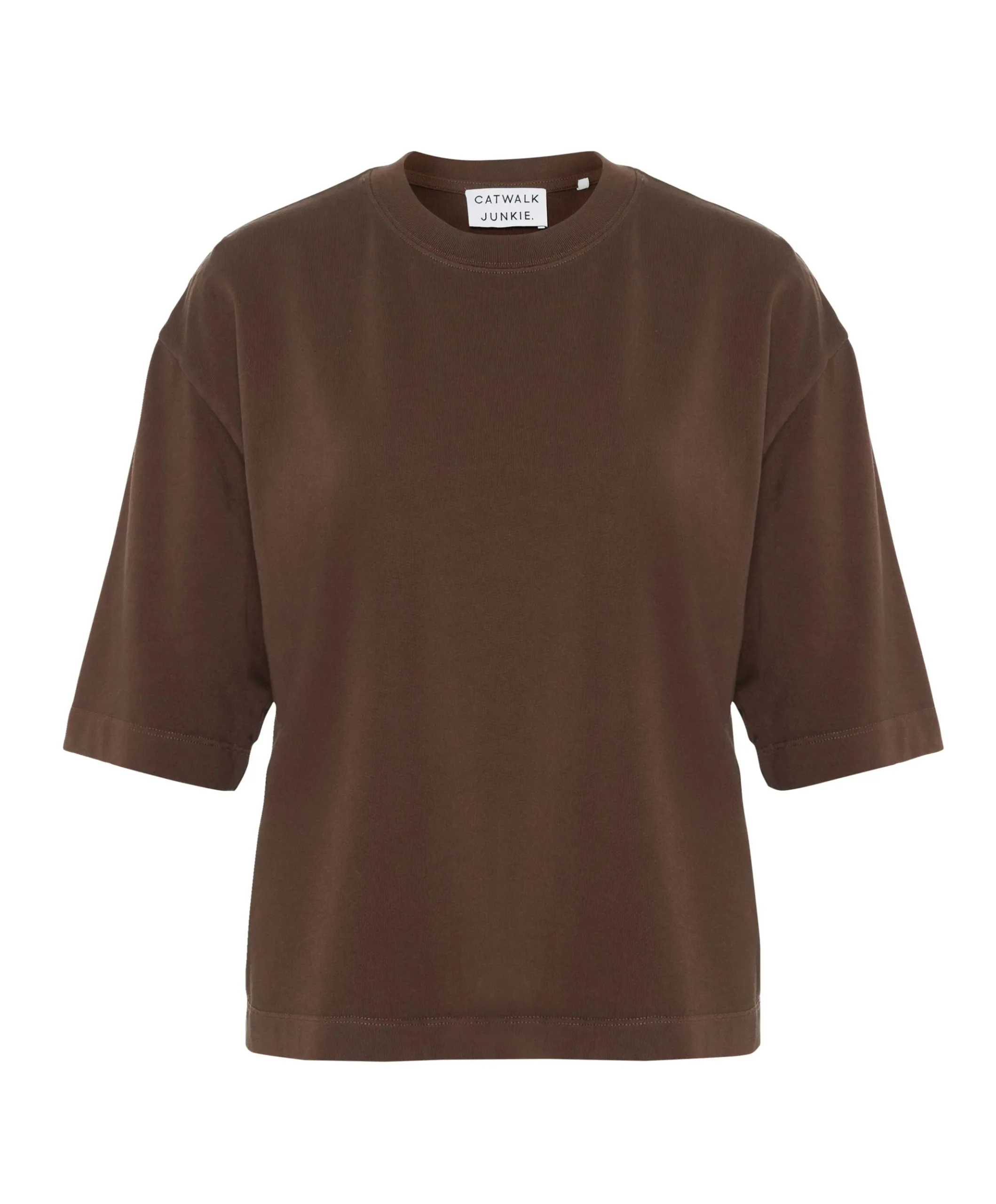 Dames T-shirt bruin