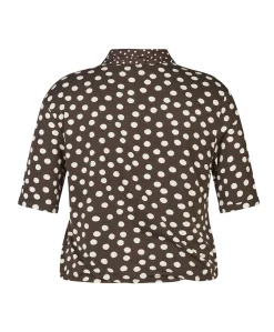Dames T-shirt bruin