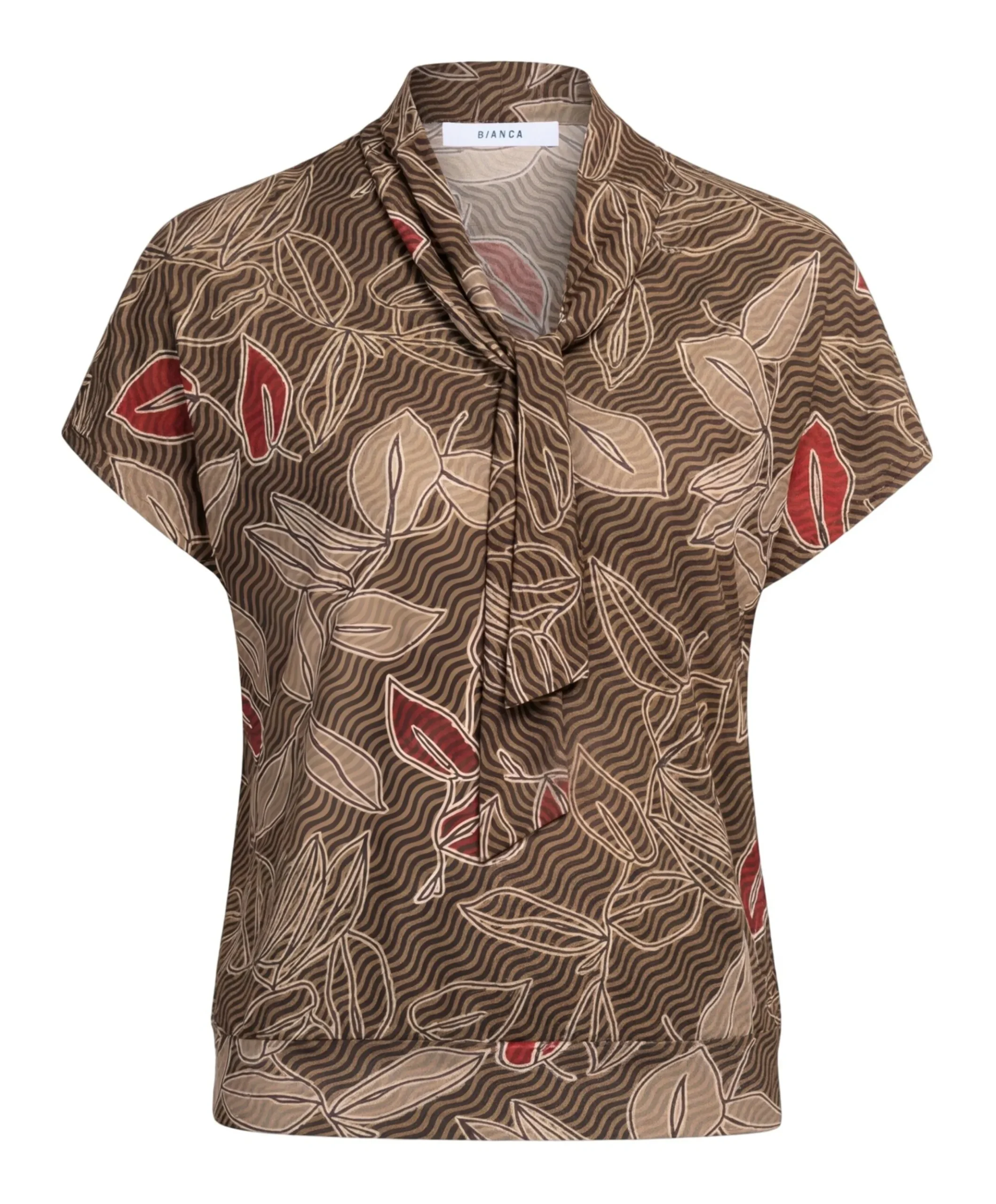Dames T-shirt bruin
