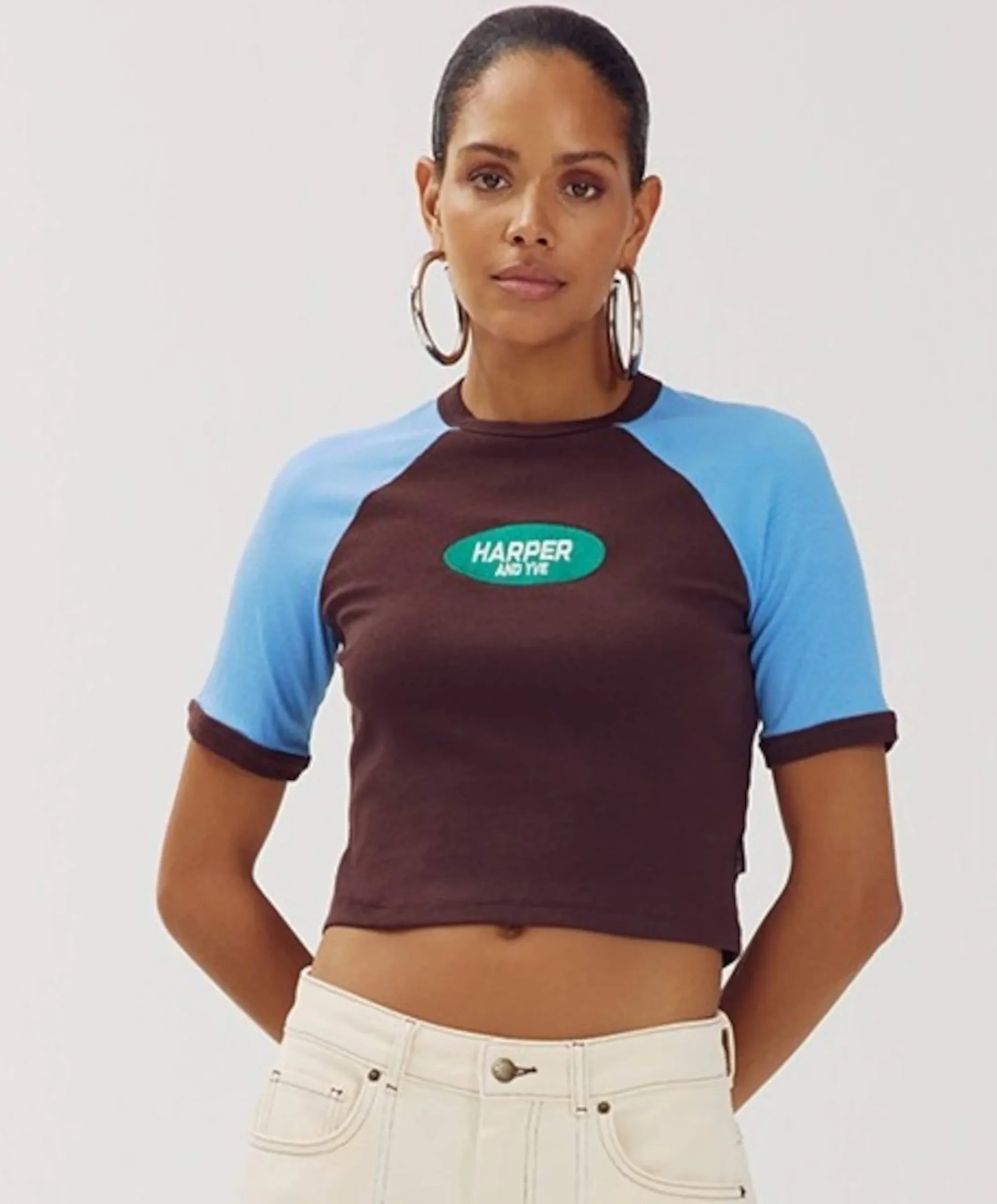 Dames T-shirt bruin