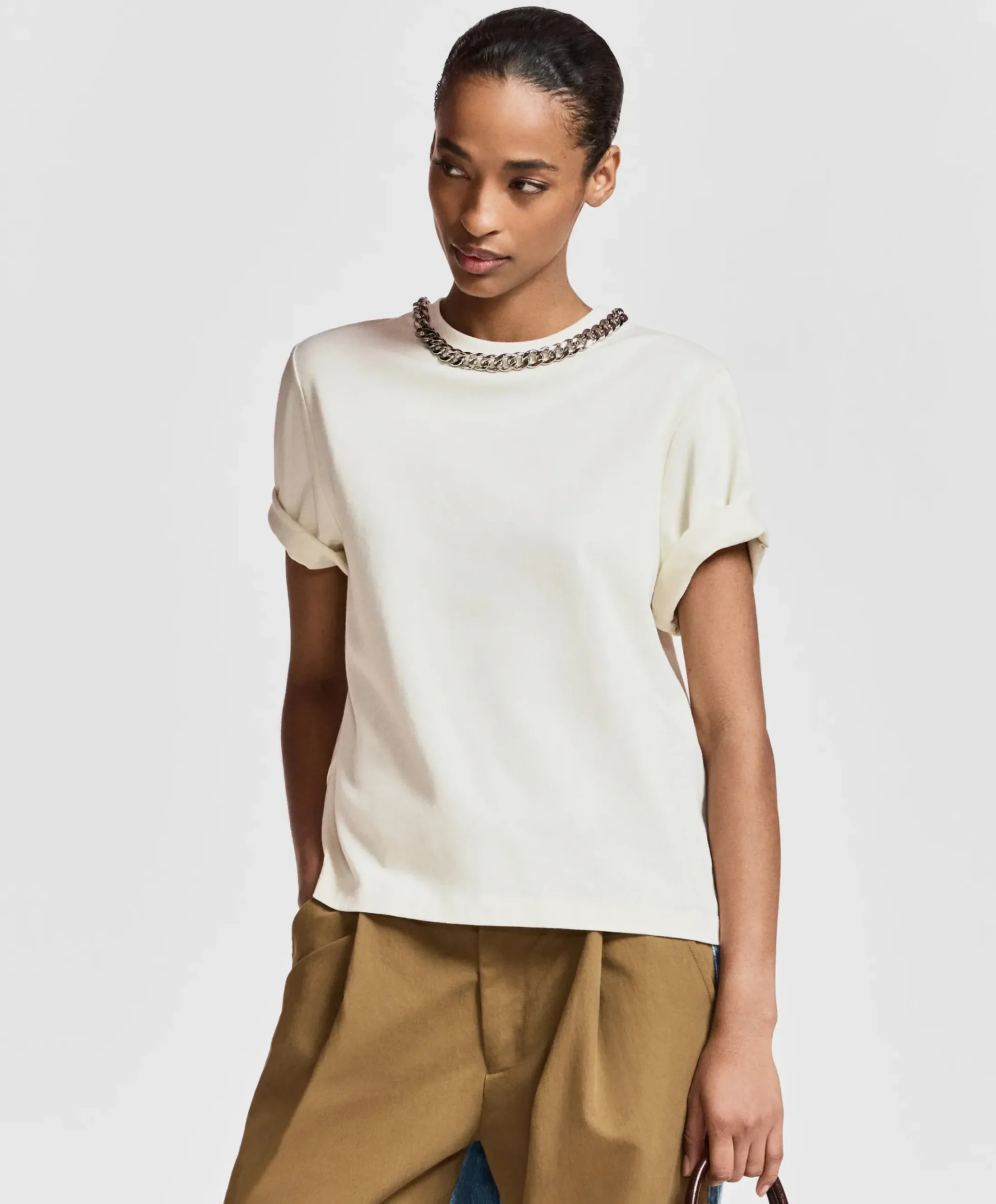 Dames T-shirt ecru