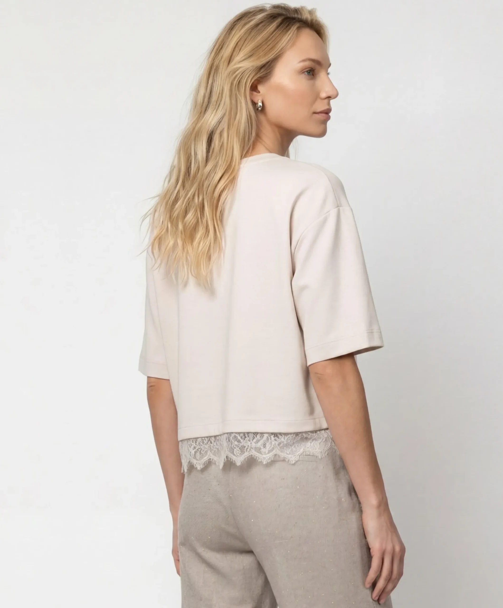 Dames T-shirt ecru