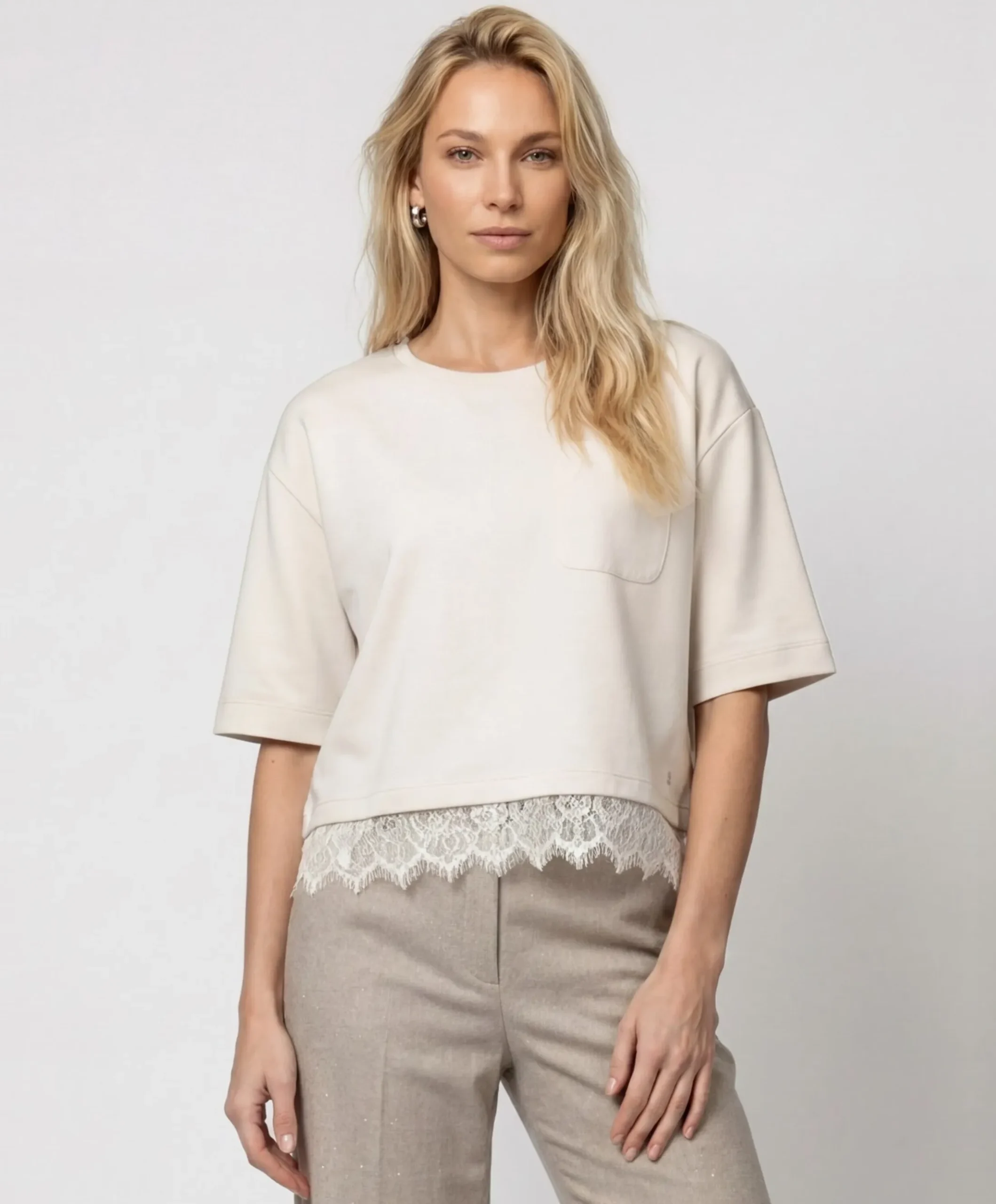 Dames T-shirt ecru