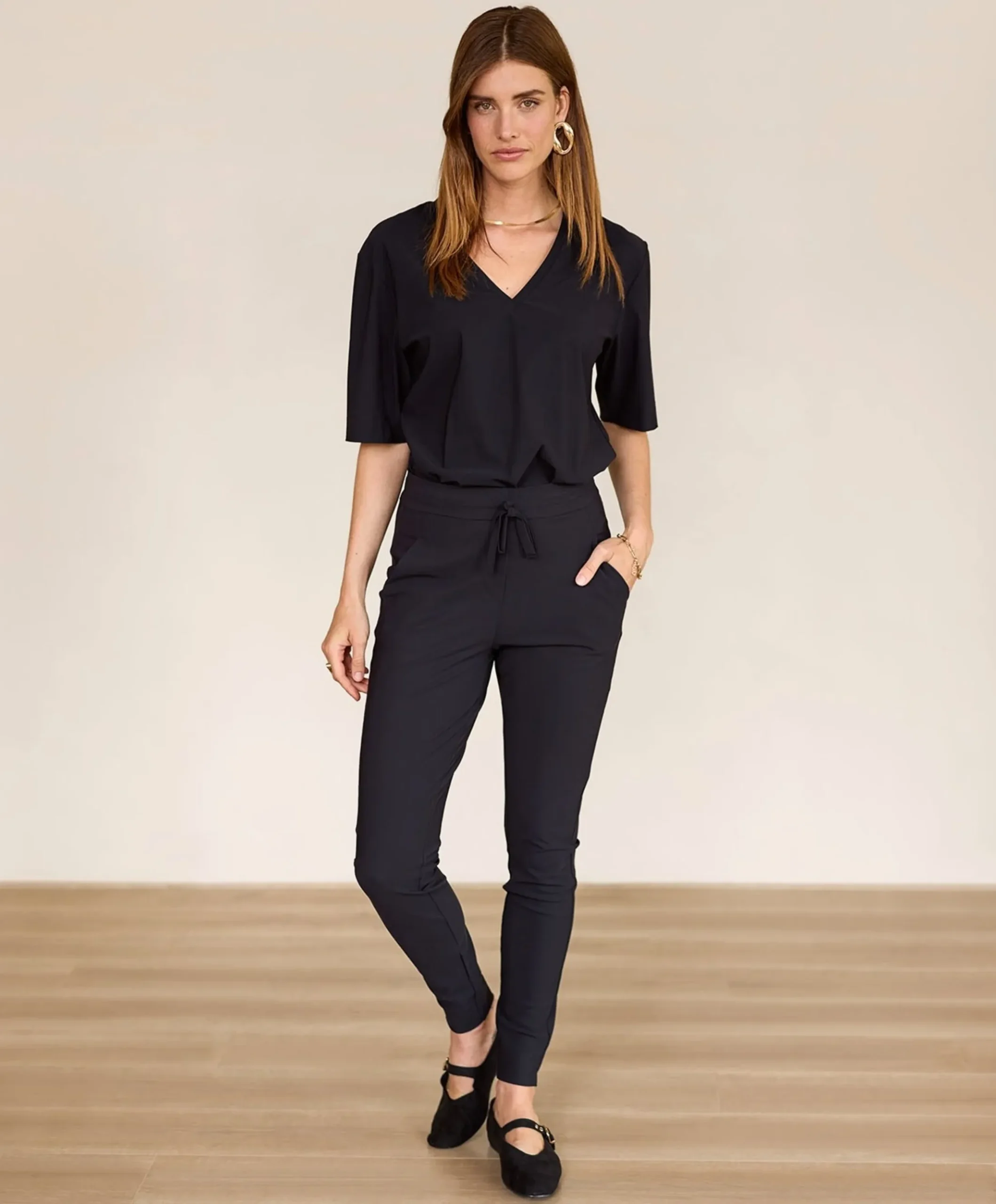 Dames T-shirt zwart