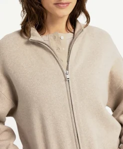 Dames vest beige