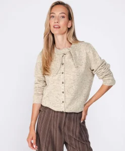 Dames vest beige