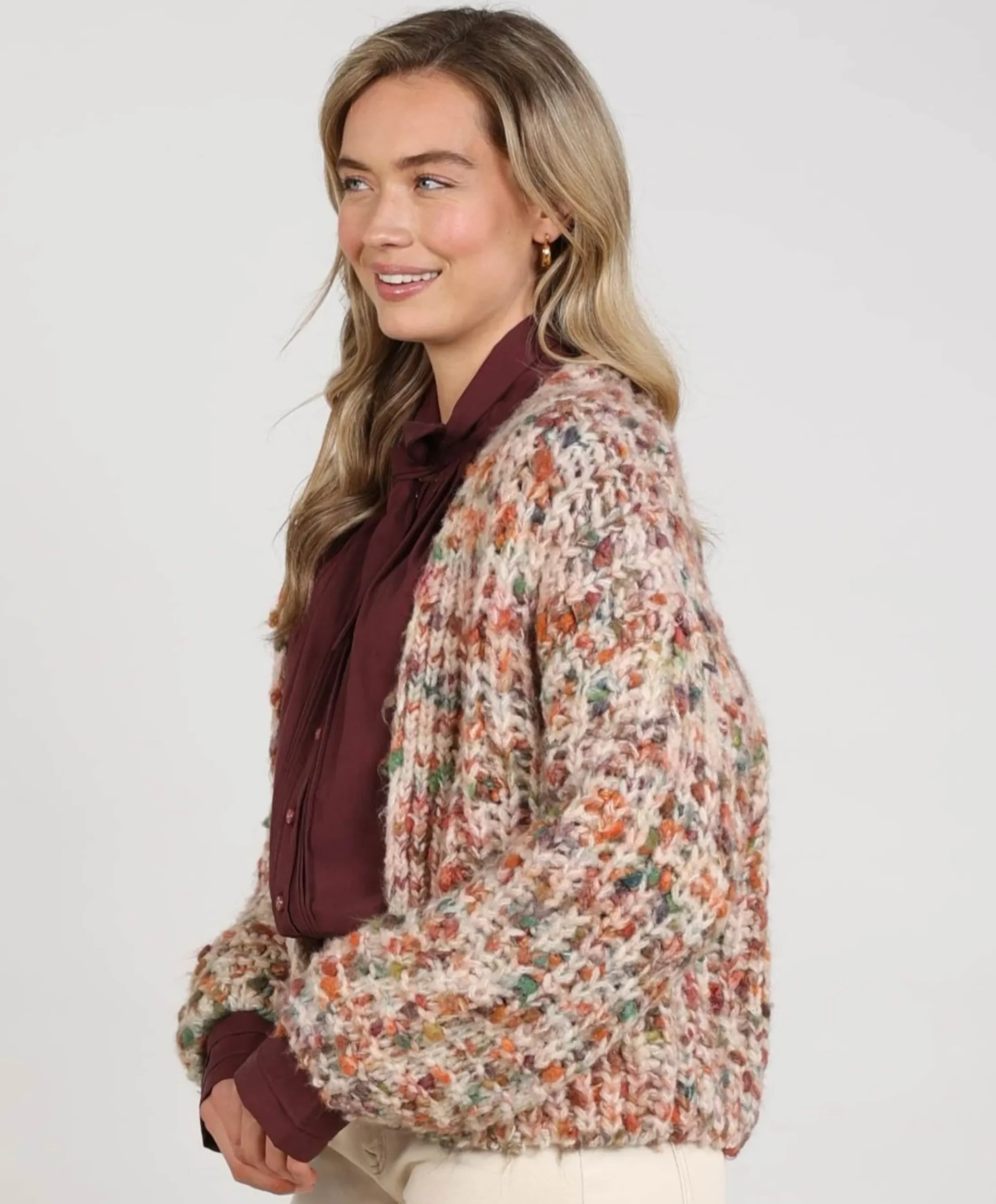 Dames vest beige