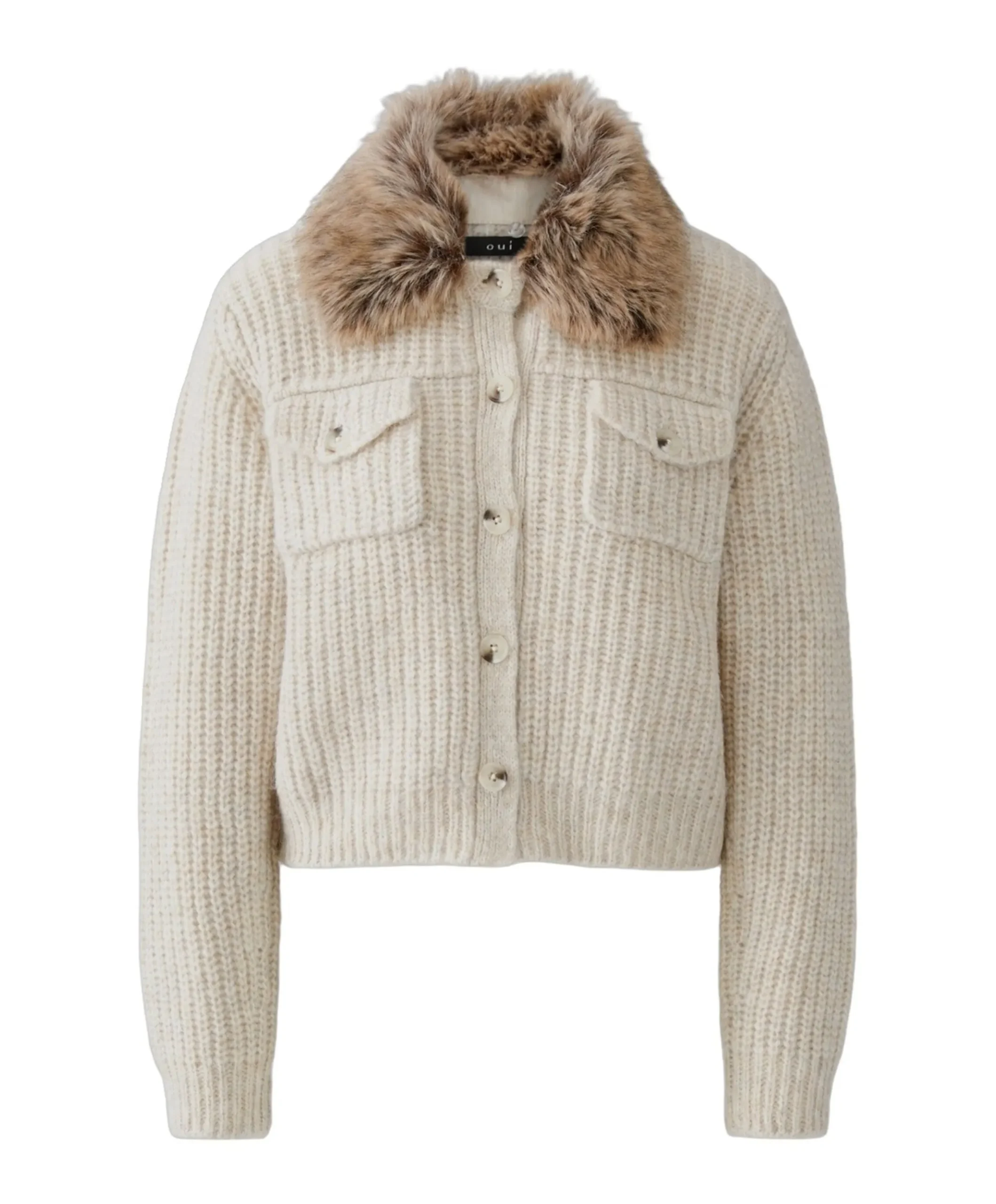 Dames vest beige