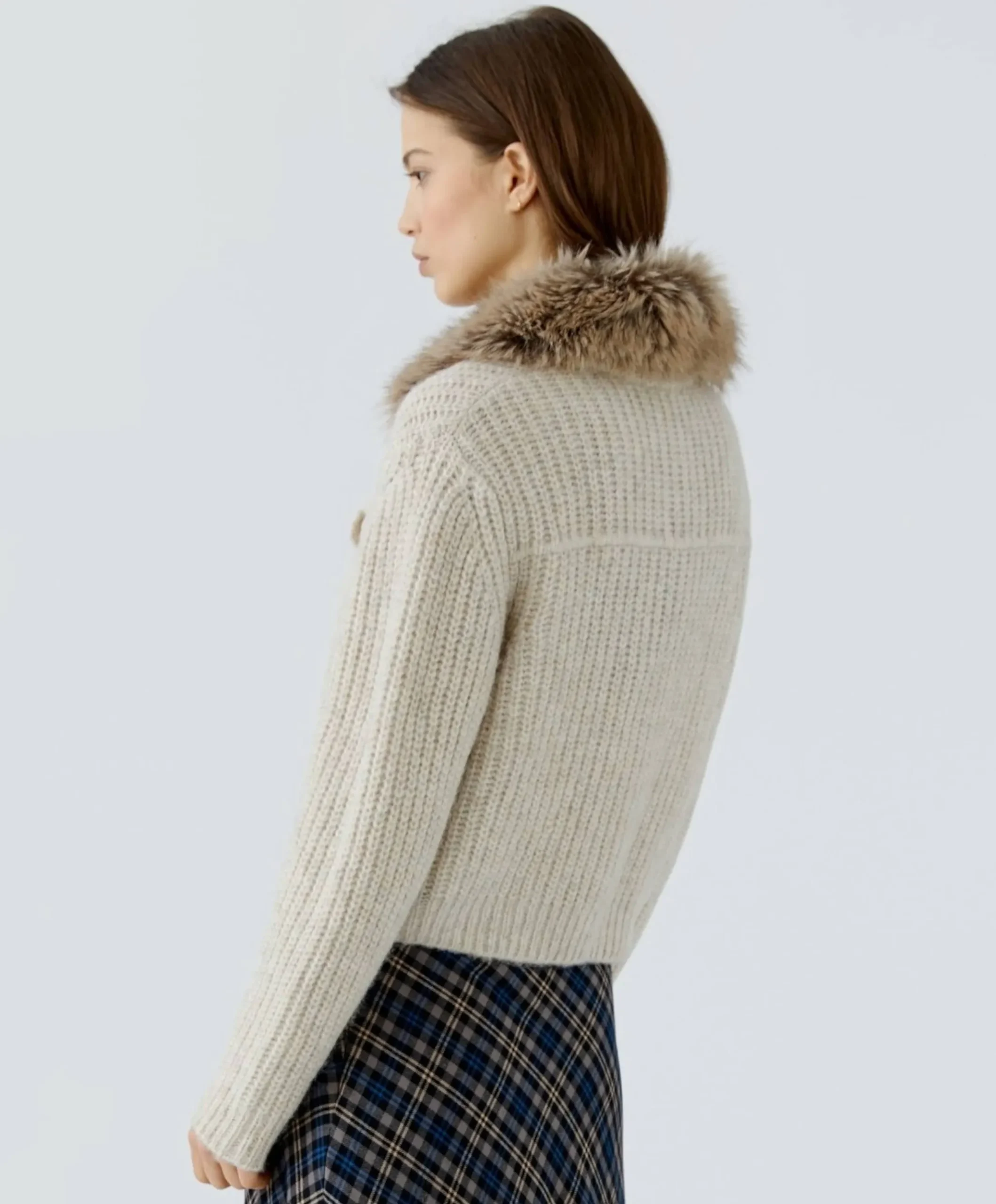 Dames vest beige