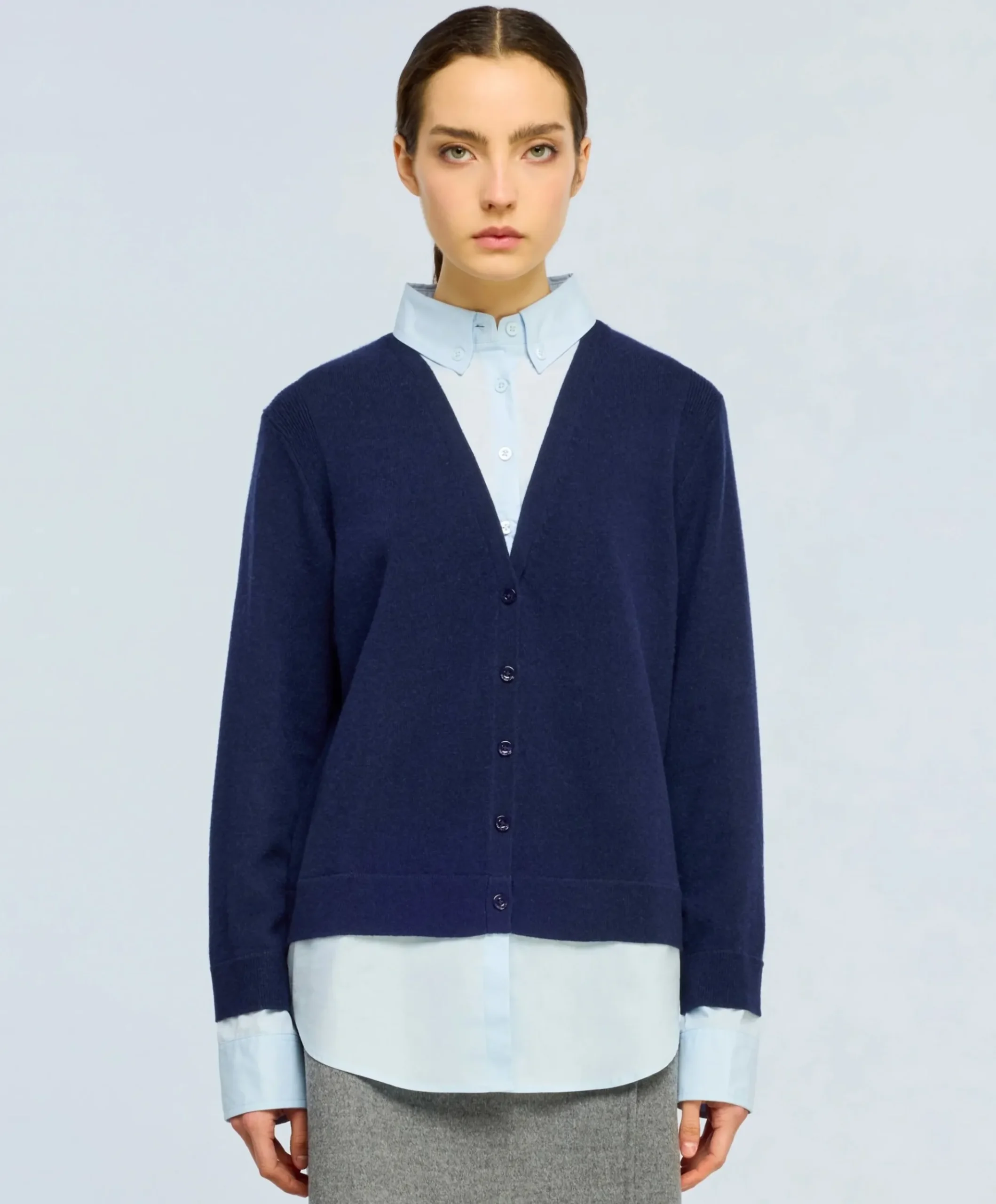 Dames vest blauw