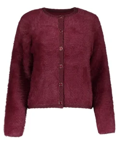 Dames vest bordeaux