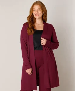 Dames vest bordeaux