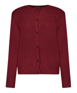 Dames vest bordeaux