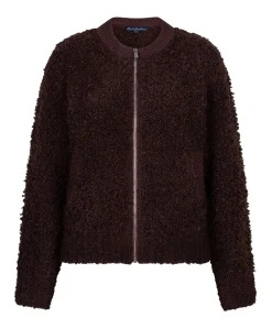 Dames vest bordeaux