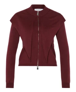 Dames vest bordeaux