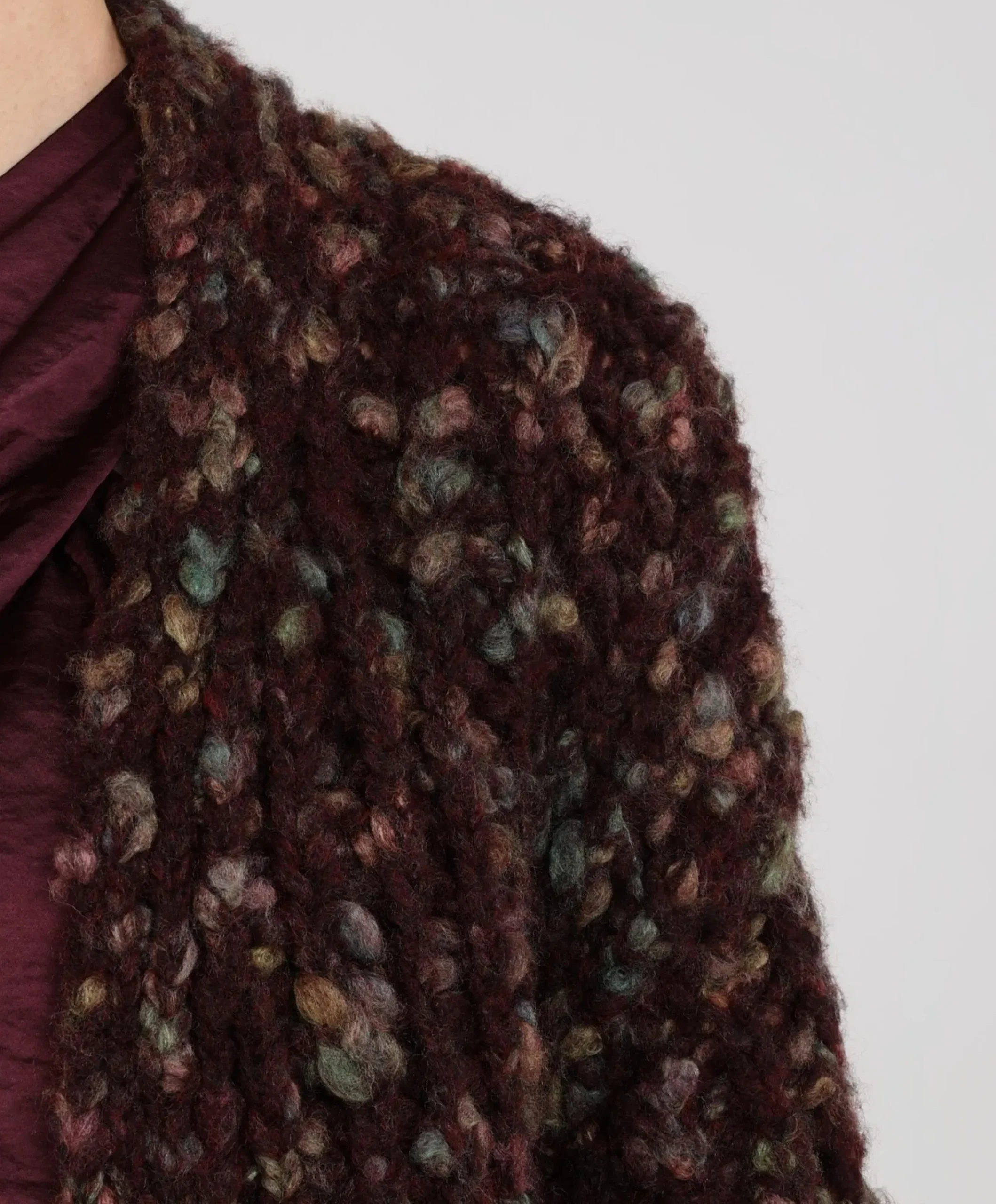 Dames vest bordeaux