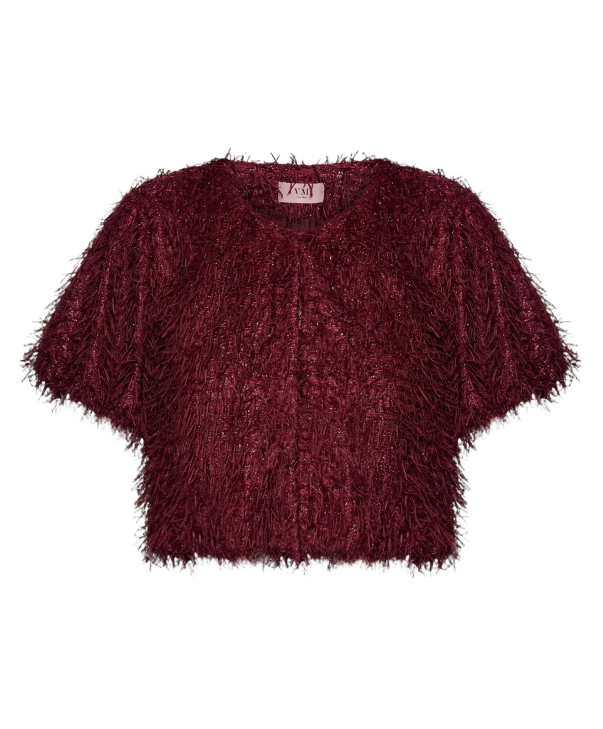 Dames vest bordeaux