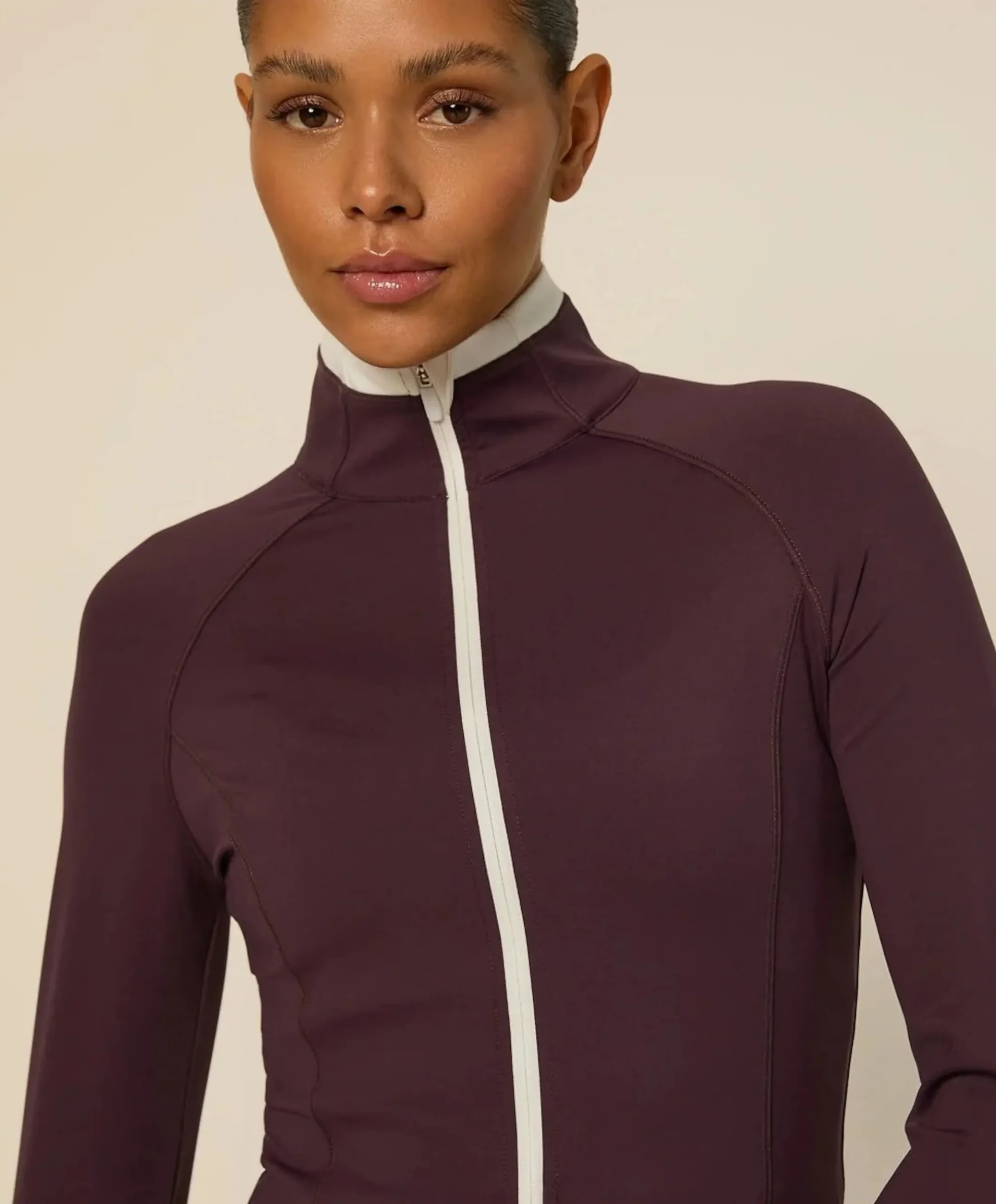 Dames vest bordeaux