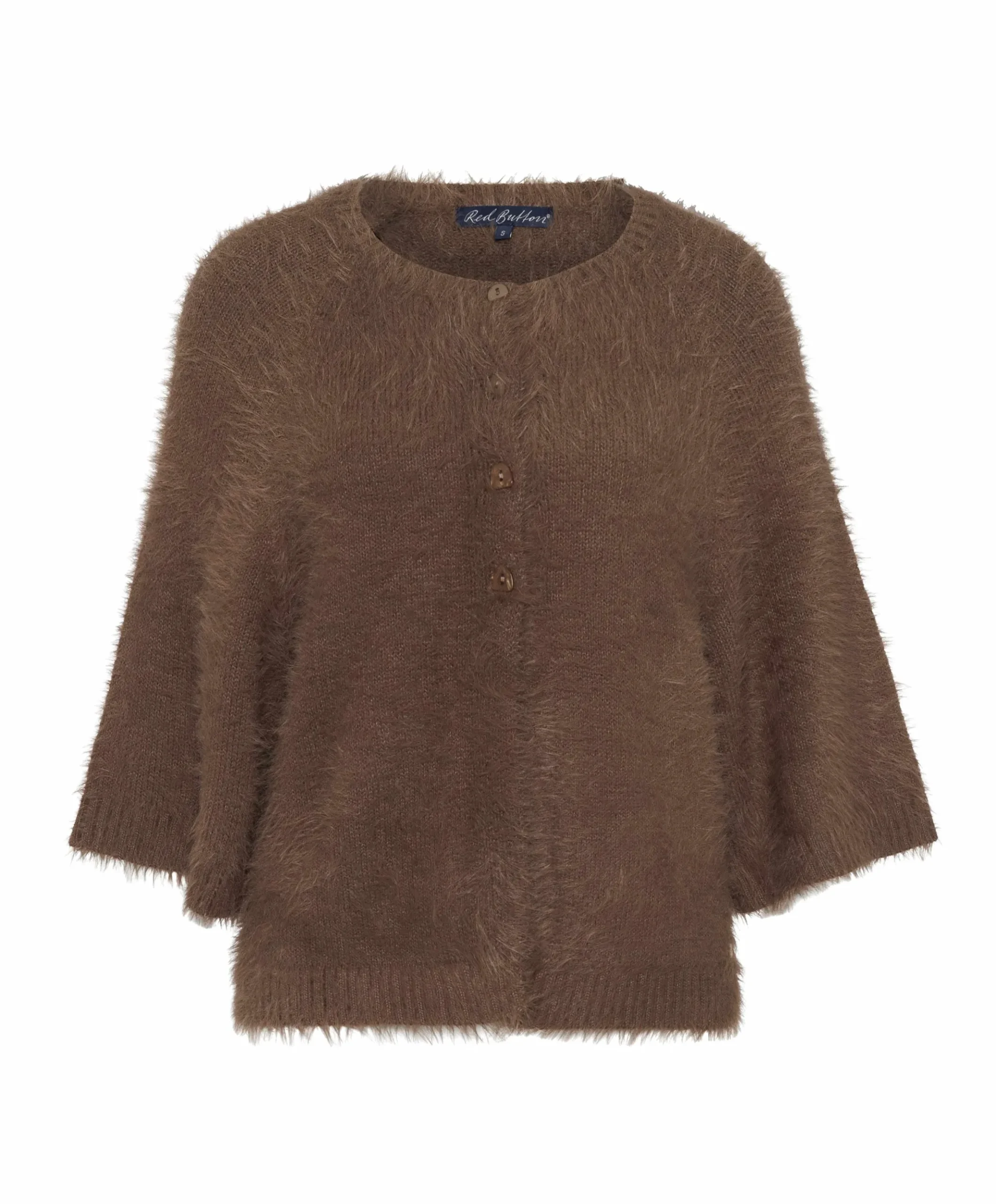 Dames vest bruin