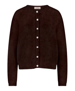 Dames vest bruin