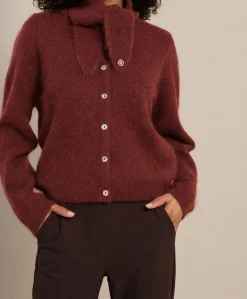 Dames vest bruin