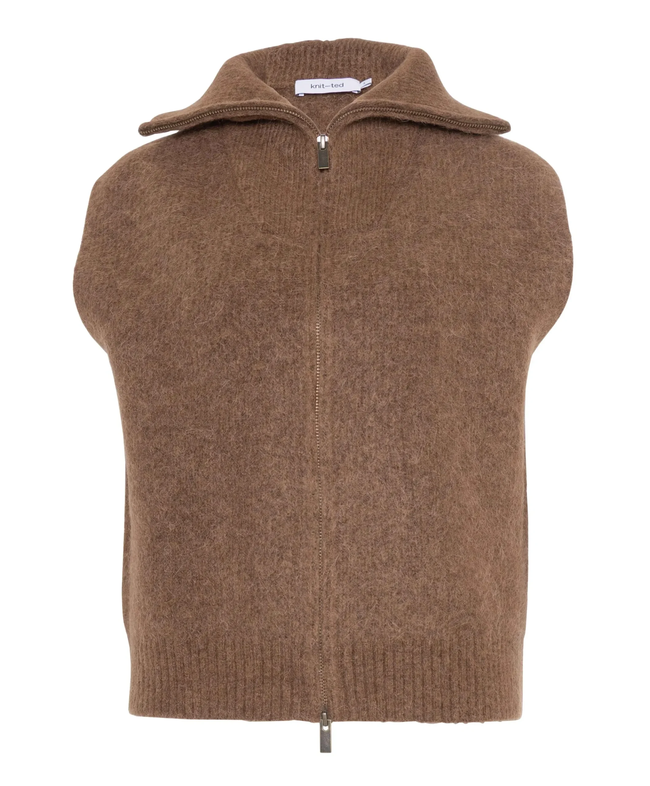 Dames vest bruin