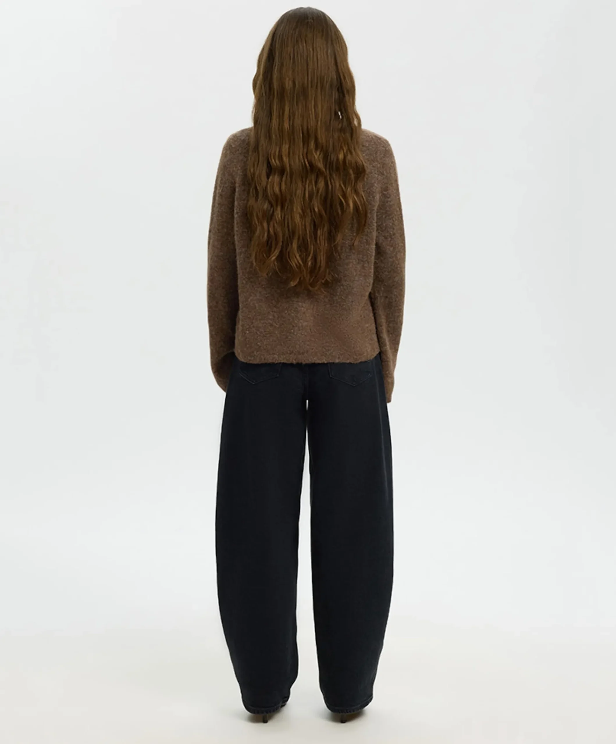 Dames vest bruin