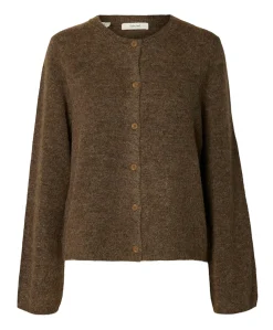 Dames vest bruin