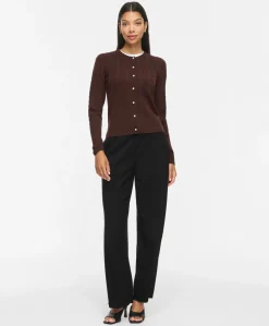 Dames vest bruin