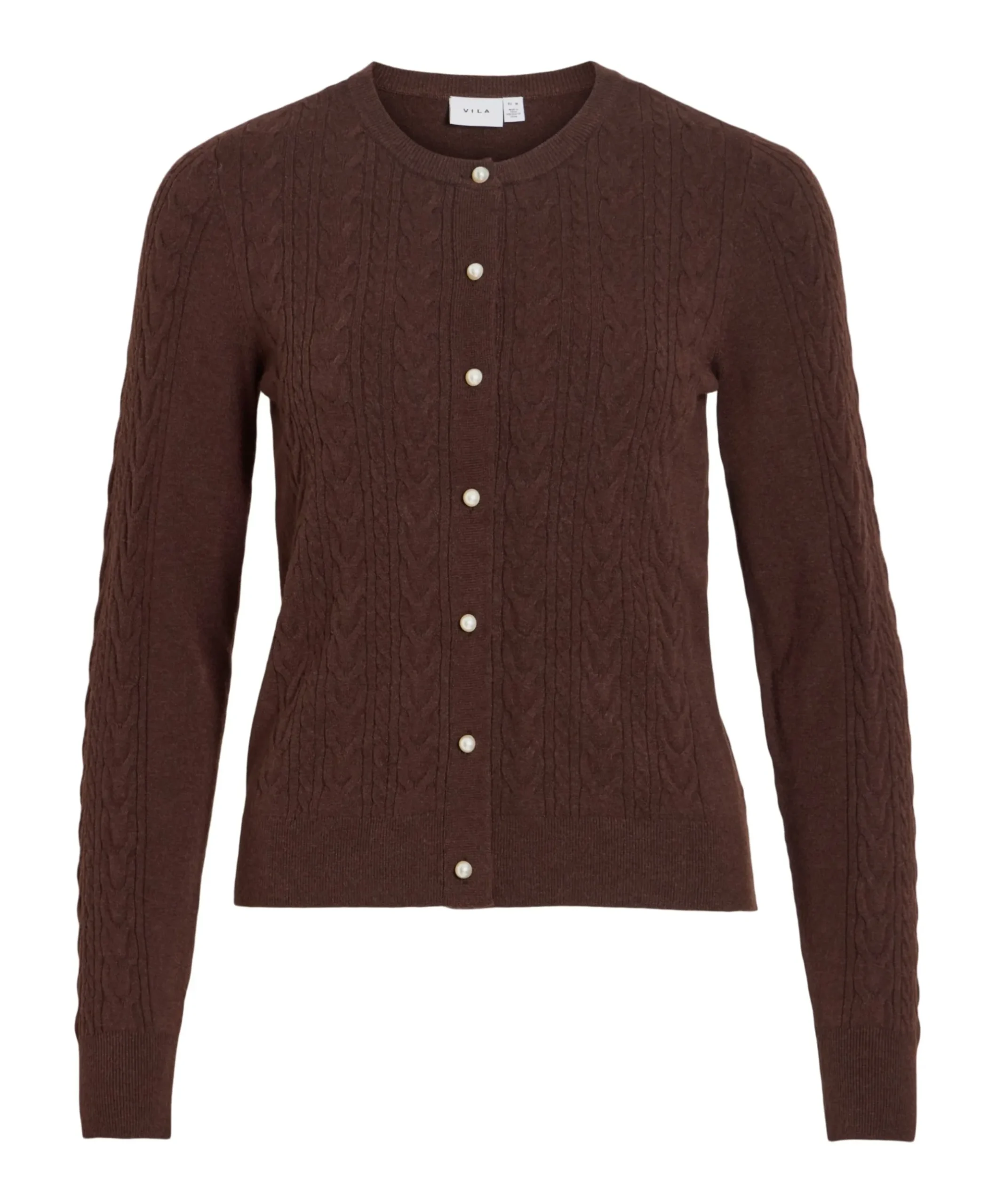 Dames vest bruin