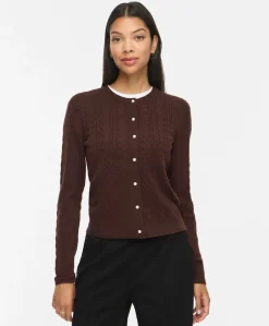 Dames vest bruin