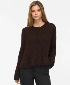 Dames vest bruin