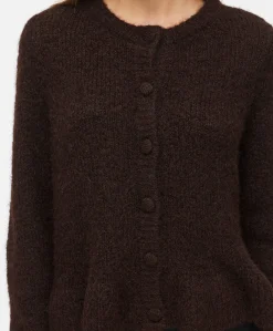 Dames vest bruin