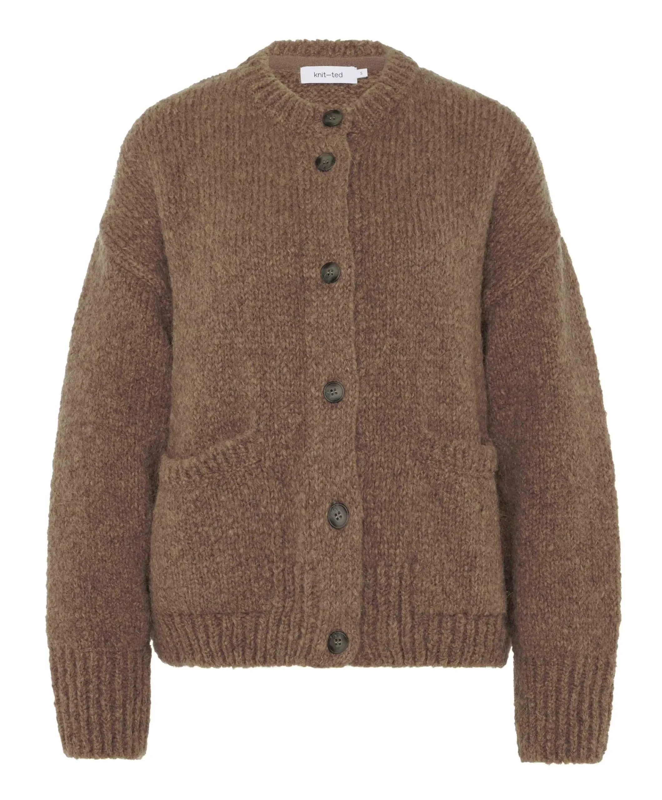 Dames vest bruin