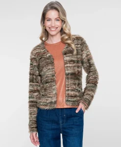Dames vest bruin