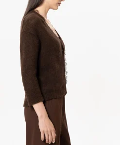 Dames vest bruin
