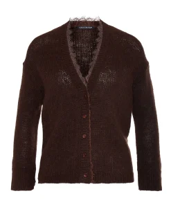 Dames vest bruin