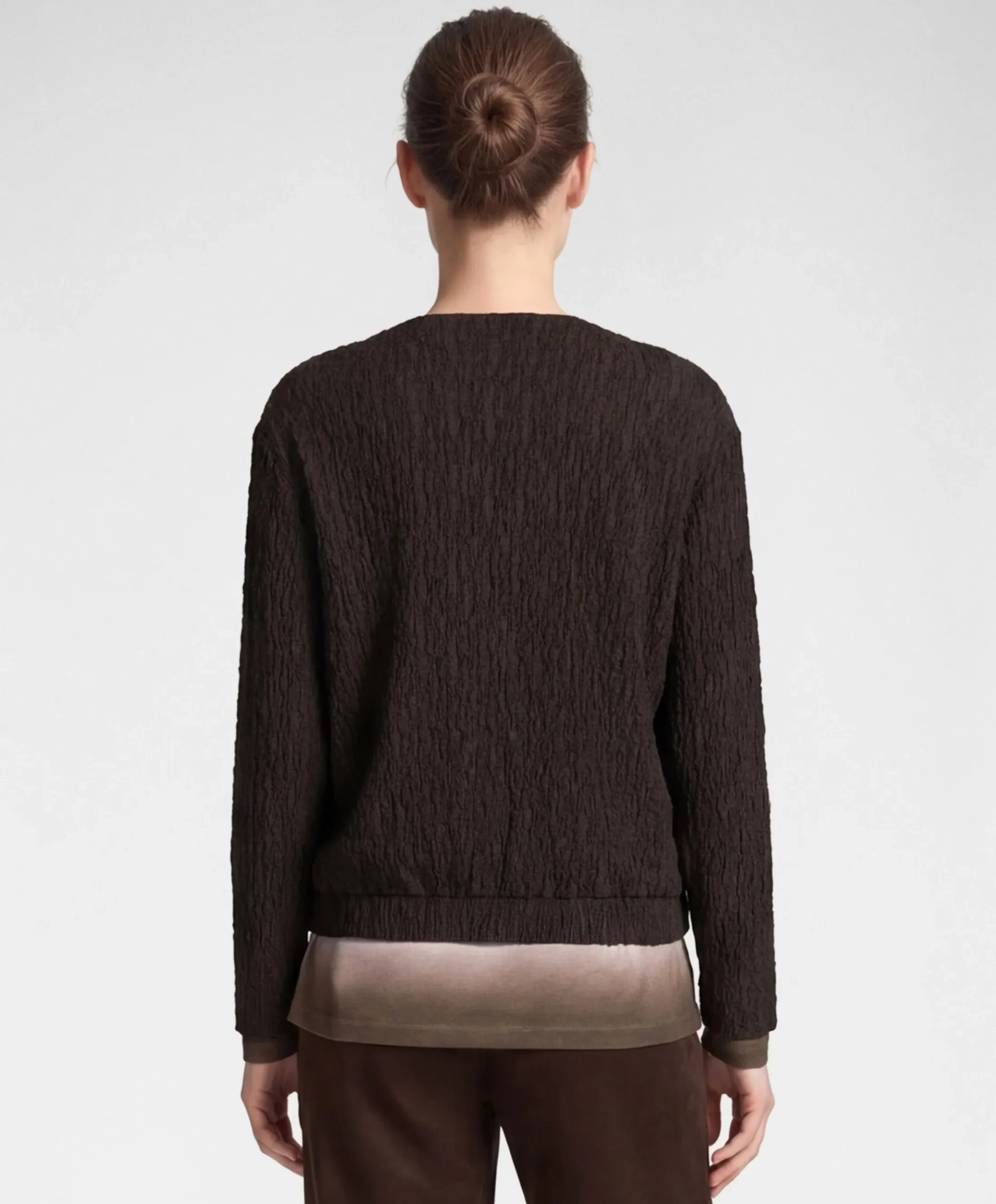 Dames vest bruin