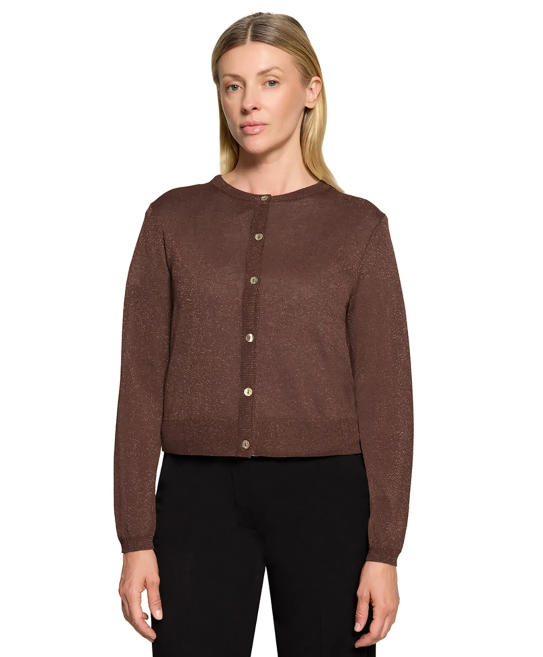 Dames vest bruin