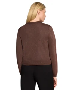 Dames vest bruin