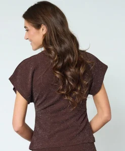 Dames vest bruin